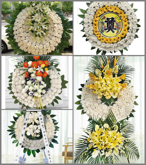 山东莱芜莱城区羊里镇北三官庙村花圈速递
